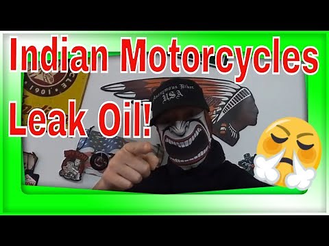 Indian motorcycles leak oil!......... And my 10 K service.