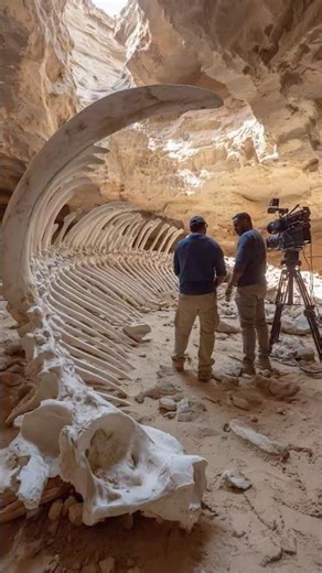 Researchers Find Giant Rib Cage Hidden Inside Omani Sand Cavern