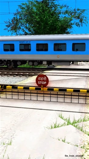 Shatabdi Express Crossing the railway gate🚂 #train #shorts #trains #railway #kretaapi #viral