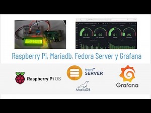Sensor dht11, Raspberri Pi, Fedora Server, Mariadb y Grafana