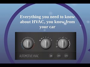 Everything you need to know about HVAC, you know from your car: The 6 Functions of HVAC