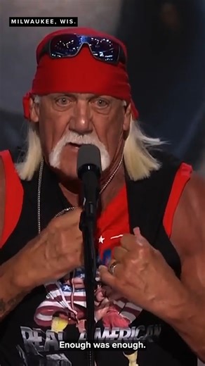 12K views · 236 reactions | While speaking at the final day of the RNC in Milwaukee retired wrestler Hulk Hogan said "They took a shot at my hero" referring to the assassination attempt against former President Trump last weekend in Pennsylvania. | FOX26 | Facebook