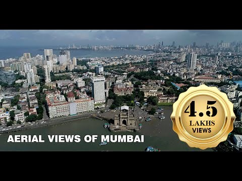 Aerial View of Mumbai in 4K - Coastal