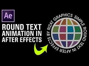 How to create a Round Text Animation in After Effects | After Effects Tutorial