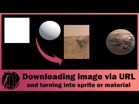 Downloading image via URL jpg and turning it into a material or sprite in Unity super easy Tutorial!