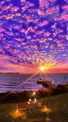 Breathtaking Sunset Views in the Open Sky