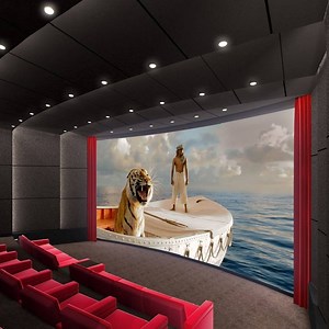 [Hot Item] 180 Inch Home Theater 3D Curved Projetcion Screen