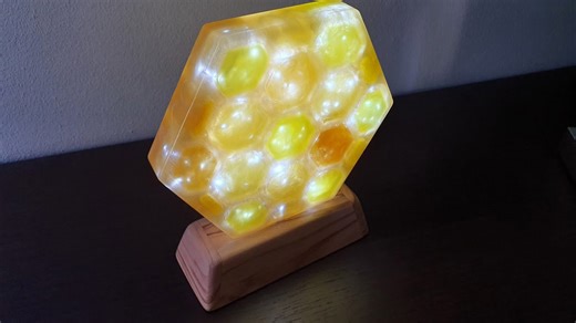 Epoxy Resin Honeycomb Lamp – A DIY Lighting Project