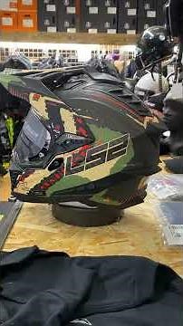 LS2 EXPLORER C MX701 EXTEND MATT MILITARY GREEN CARBON HELMET AT MOTORCYCLE ESSENTIALS