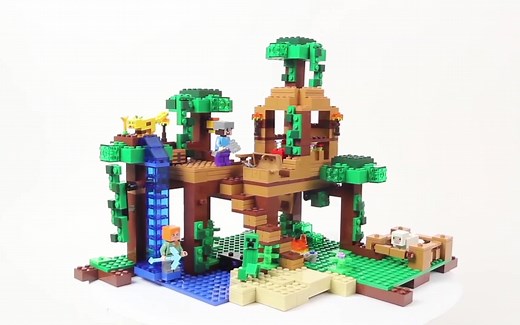 [Brick Builder] 乐高速拼 21125 我的世界 丛林树屋 [MInecraft]