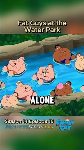 Family guy fat guy at a water park #familyguy #bestmoments #funny #random #fyp #memes #jokes