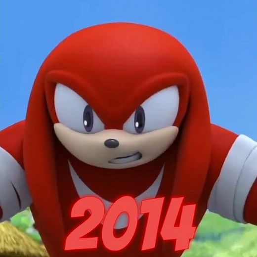 Evolution Of Knuckles Short #short #evolution #sonicthehedgehog