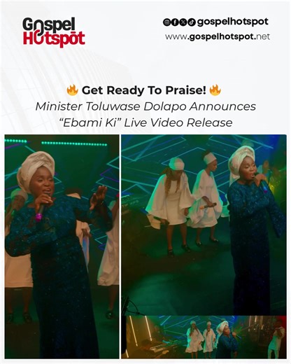 Experience Joyful Praise with Toluwase Dolapo's 'Ebami Ki' Live Video