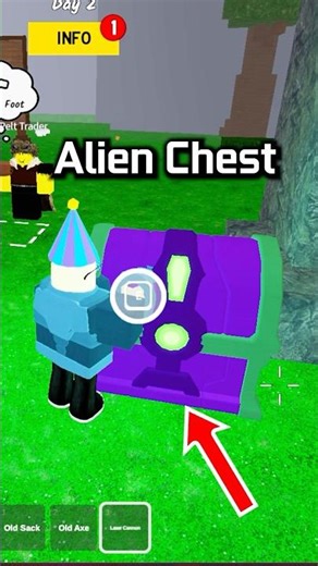 ALIEN CHEST is OP in 99 Nights in the Forest #shorts #99nightintheforest