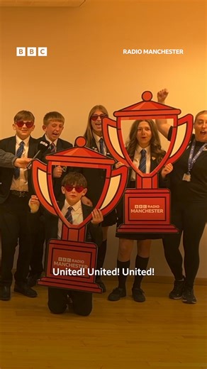 Predicting the Manchester derby, at The Derby 🤩 Students and teachers at the high school in Bury have their say on the FA Cup Final ⚽️ Listen on BBC Sounds 🎧 https://bbc.in/4awqxMO | BBC Manchester