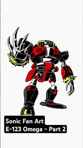 Sonic the Hedgehog - E-123 Omega Part 2 #sonicthehedgehog #shadowthehedgehog #art #drawing