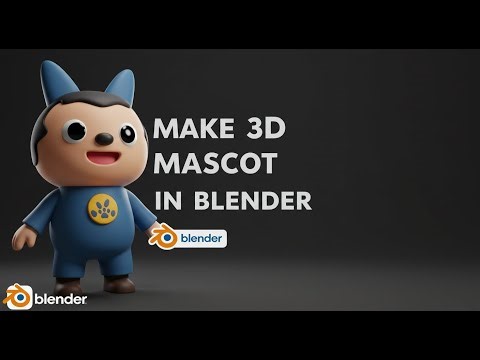 Make anime mascot in blender