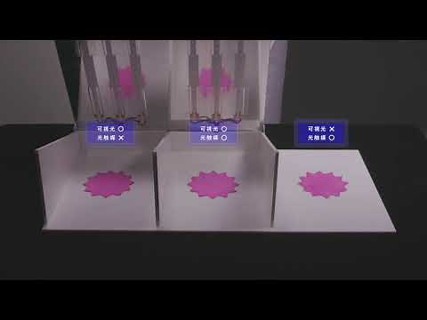 光触媒反応視える化実験【カルテック光触媒テクノロジー】