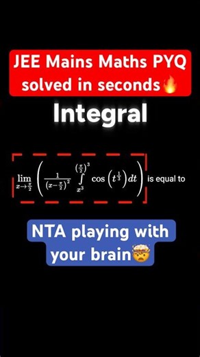 JEE Mains Maths PYQ solved in seconds🔥 Best IITJEE Maths Problems ❤️#shorts