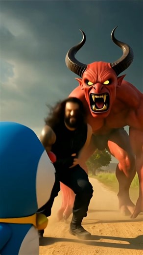Gaav Me Khula Jadui Portal! Doraemon, Black Widow Aur Roman Reigns Ki Heroic Entry 🔥⚡