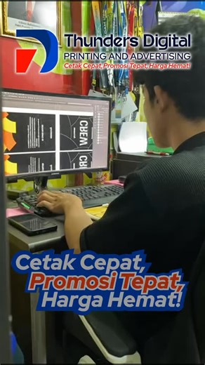 Thunders Digital Printing on Instagram: "Kenapa hasil cetakan di Thunders bisa lebih terjaga? Karena prosesnya 1 atap: ✅ Cek file & spek ✅ Produksi ✅ Finishing ✅ QC sebelum dikirim Dan setiap order dipantau langsung owner supaya hasil sesuai standar. Mau cetak yang rapi & terjadwal? DM/WA sekarang. #thundersdigitalprinting #tdpadvertising #percetakanmedan #cetakberkualitas"