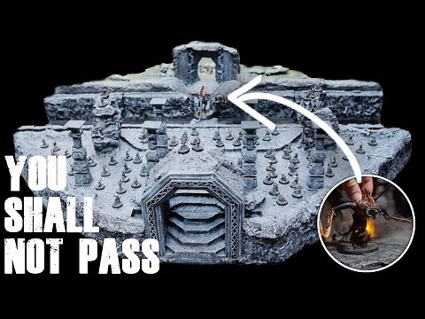 How to build Khazad-Dûm in the mines of Moria Dioram / gaming terrain