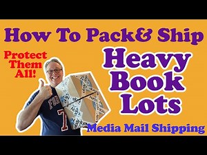 How to Package and Ship Heavy Books with Media Mail! Selling Book Sets on eBay! USPS shipping!