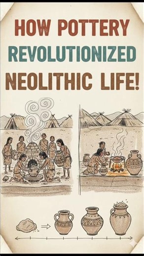 How Pottery Revolutionized 🤔🧐 | Neolithic Life #shorts #youtubeshorts