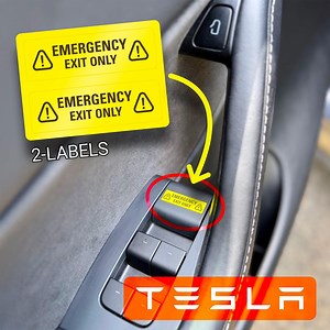 Tesla Emergency Exit Only Door Handle Warning Stickers - Model 3/Y/S - Etsy