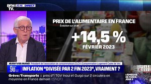 Inflation : "Les consommateurs ont changé leurs méthodes de s'alimenter et d'aller faire les courses" constate Jean-Yves Mano, président de la CLCV