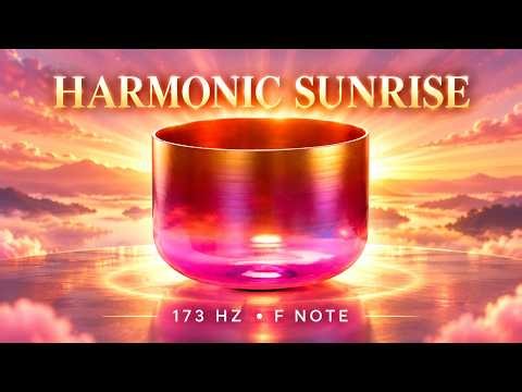 Harmonic Sunrise 🌅 173 Hz Crystal Singing Bowl for New Beginnings