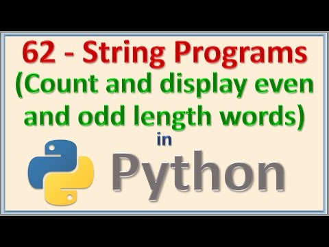 Count even and odd length words of the string and display the counts