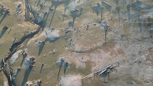 Aerial drone footage towards the end of summer at Alder Lake in Washington State USA | Premium Stock Video Footage