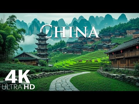 China 4K | Discover the Mystical Beauty of China – Emerald Rivers & Ancient Village Paths