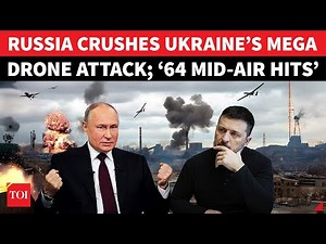’64 Back-To-Back Mid-Air Successes’: Putin Forces Shatters Ukraine's Drone Attack Attempts | Watch