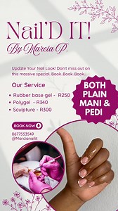4.8K views · 53 reactions | You wanna book kindly contact 0677553549, the special will be valid from the 12-16 November❤️. #nailsonfleek #nailartist #nailaddict #nailsnailsnails #nailsalon #nails #nailsoftheday #nailart #fypシviralシ2024 #fyoreels #fypviralシ #funnymoments #fbreelsfypシ゚viralシ #fbyシvideo #fbreelsfypシ゚viralvideo #durbannailtech #nailinspo #durban #durbannorth #fypシ゚#business #businessgrowth #business | Marcia Snegugu Phiri | Facebook