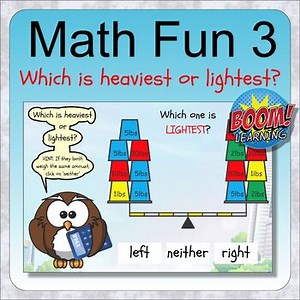 Math Fun 3: Which weighs more (BOOM distance learning math counting puzzles)