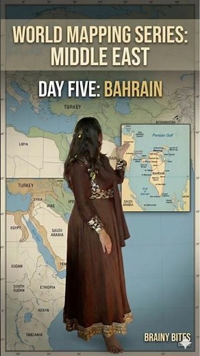 World Mapping - Bahrain #worldmapping #brainybites #map #bahrain #middleeast #2026 #trending #fyp