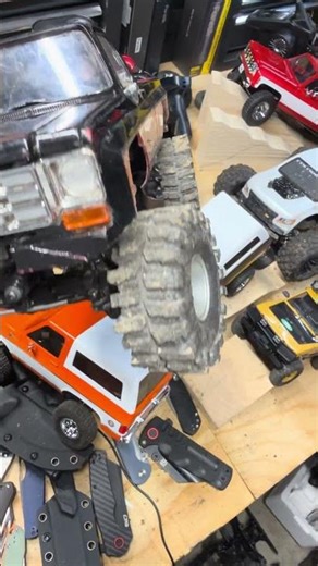 Wheel spacers for the Chevy k10 RC crawler by FMS . Link in description