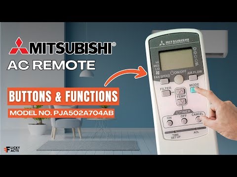 Mitsubishi AC Remote Buttons & Functions (Model No: PJA502A704AB) | Heat Pump Remote Guide