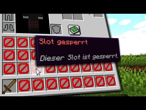 Minecraft durchspielen aber mit EINEM SLOT