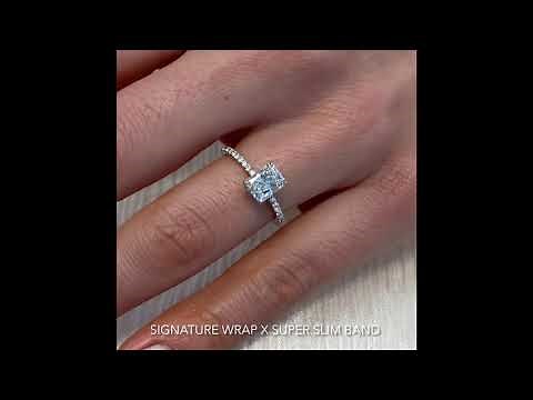 1 Carat Radiant Cut Diamond engagement Ring