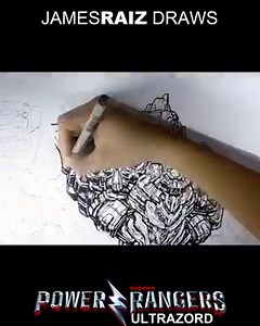 6.4K views · 247 reactions | DRAWING Power Rangers ULTRAZORD! Re-edited and Re-Uploaded with clips from the original MMPR series :) | The Box Office Artist | Facebook