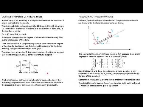 MATRIX STRUCTURAL ANALYSIS, PLANE TRUSSES