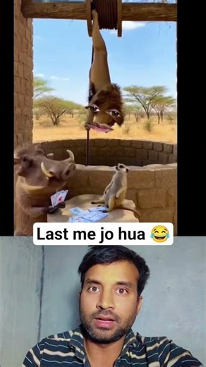 Sher Ka Kya Haal Ho Gaya! 😂🦁 #shorts #funny