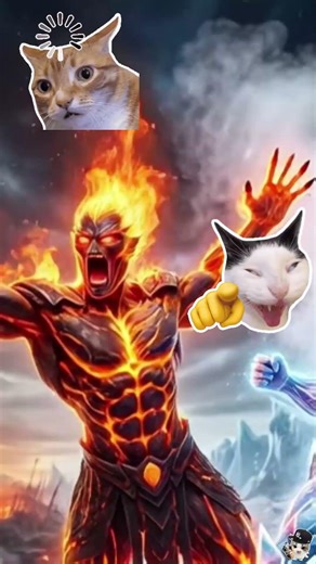 Fire vs Ice 🔥❄️ | 3 Rounds Battle — Who Wins? #firevsice #elementalbattle #whowins #shorts