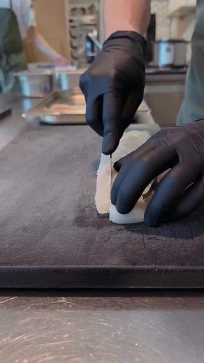 Halibut Mosaic 🌿 A mosaic of halibut and dried lovage with herbs and flowers from the garden, served with a sauce of tomato, dashi, and lovage. #mielckehurtigkarl #halibut #fishmosaic #copenhagen #finedining | MIELCKE & HURTIGKARL