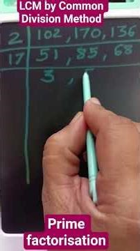 LCM by Common Division Method