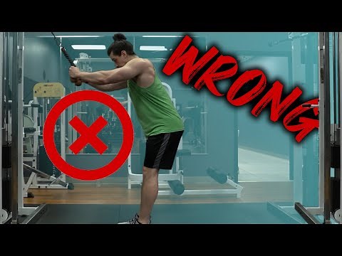Straight Arm Cable Pullover (THE RIGHT WAY)