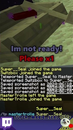 Seal SMP Livestream Funny Moments!! #minecraft #dreamsmp #twitch #mcyt #dream #funny #memes #gaming